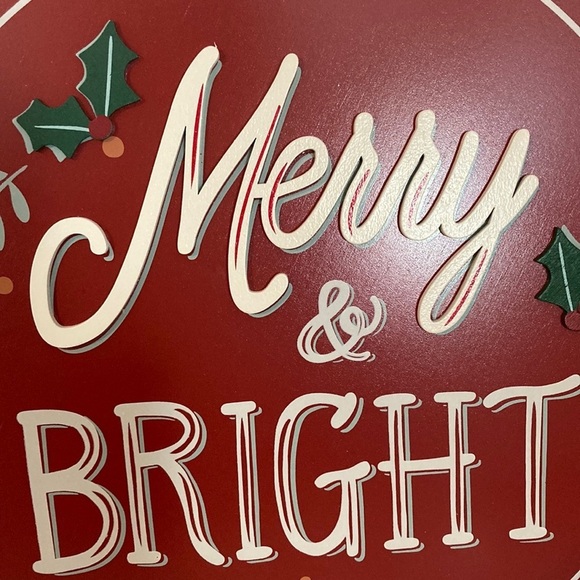 Target Wondershop 2022 Merry & Bright Sign - Picture 3 of 7